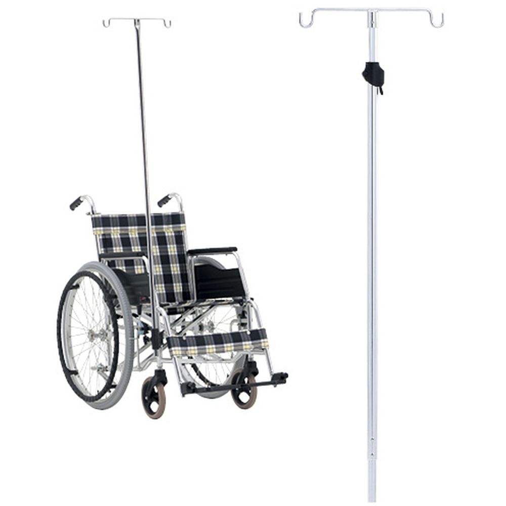 車いす用ガートル棒（鉄製一本物） 1本 松永製作所 23-2528-00