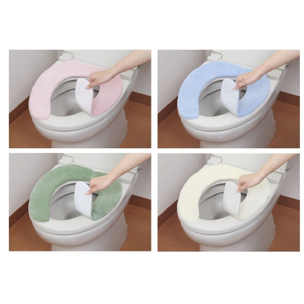 消臭ふんわり便座シート（無地） KC-69（グリーン） 1個 サンコー 23-7168-02