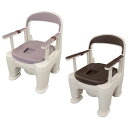 ポータブルトイレラフィーネ(標準) PN-L30200B(モカブラウン) 1台 パナソニックエイジフリー 24-4908-00(4)