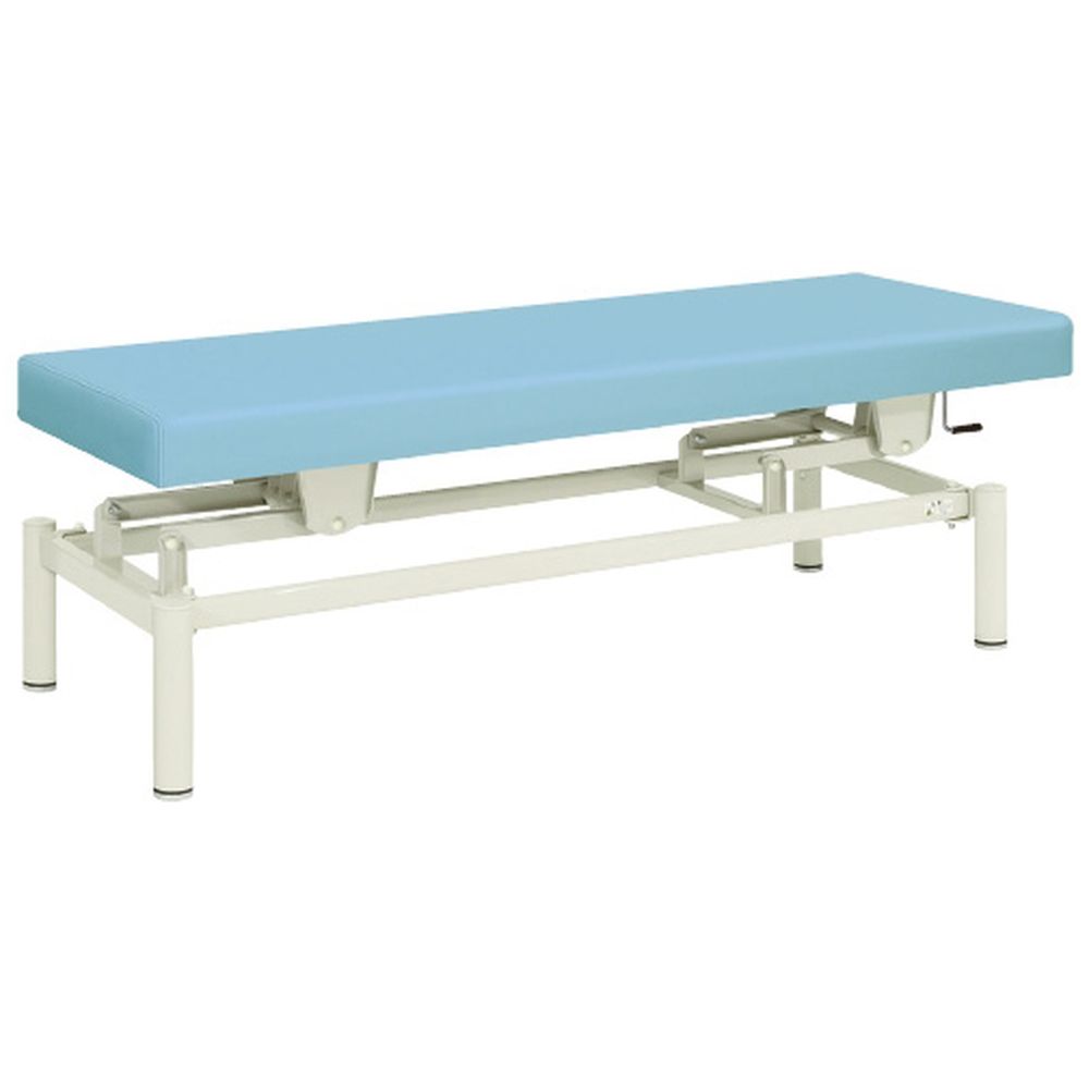 手動式ハイロー診察台 ビニルレザー茶 TB-913（W65XL190CM） 1台 高田ベッド製作所 20-3742-0304