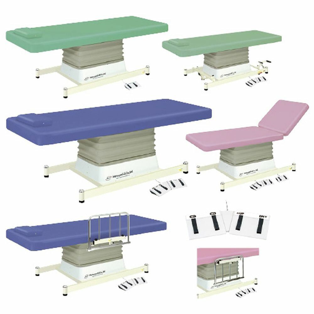 マイスコ電動診察台 ステップレバー付ピンク MY-J401SL メモリーツキ W70 1台 松吉医科器械 23-7731-0102