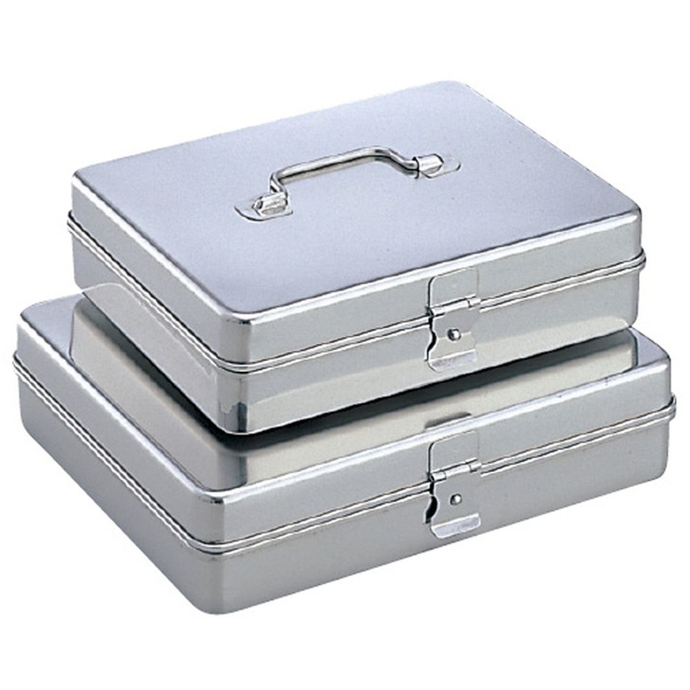 蝶番付ステンレスバット 0号 180X120X60MM 1組 片桐医科工業 03-3125-00