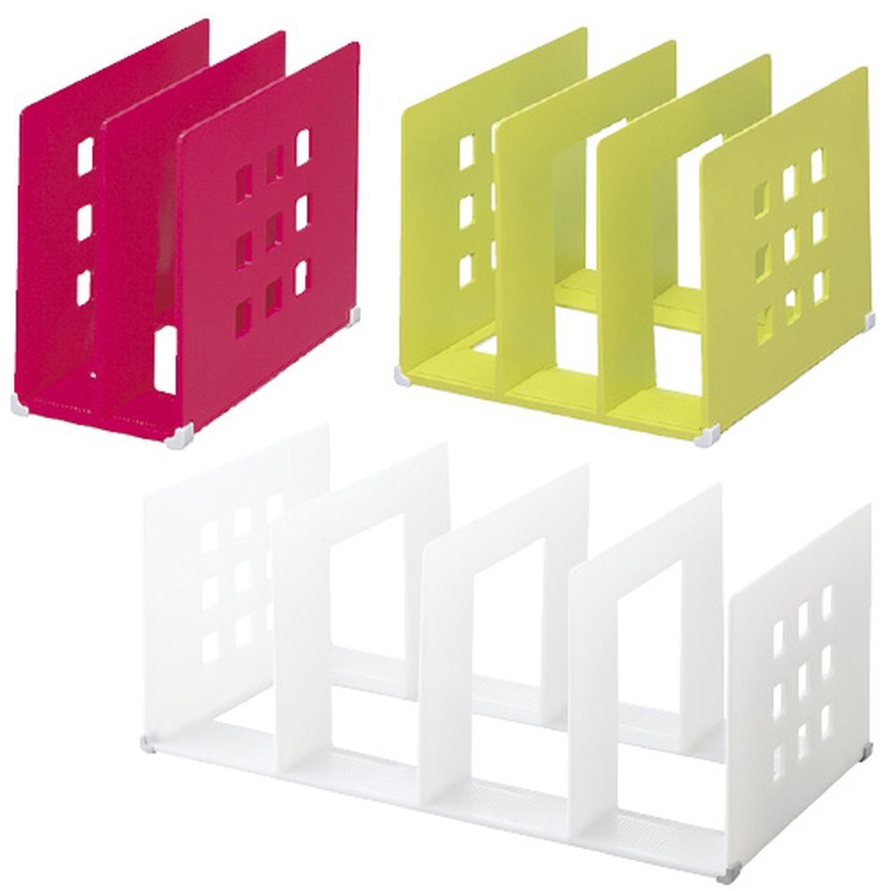 仕切りラック 乳白 A7322（390X208X160MM） 1個 LIHITLAB． 23-5598-0201 デスク整理 収納用品 デスク..