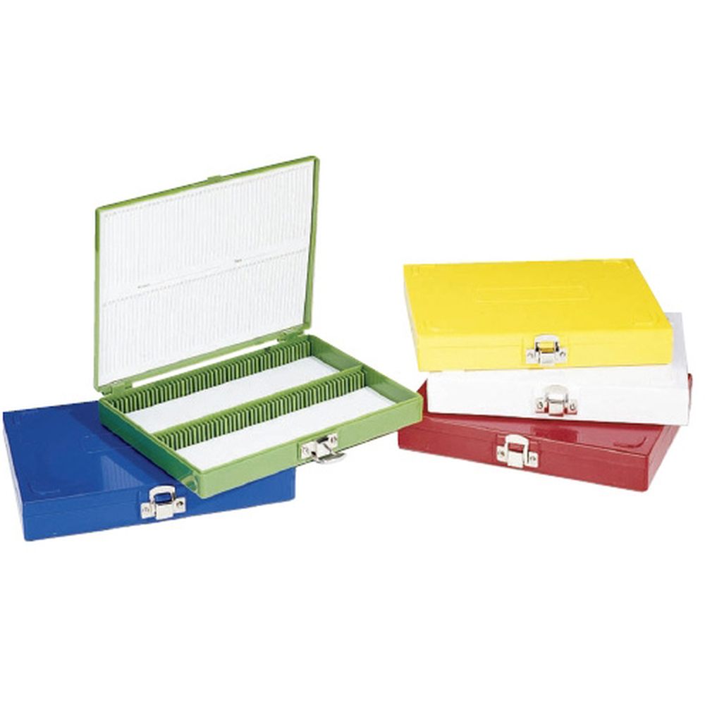 カラースライドボックス 緑 25マイヨウ 1個 東京硝子器械 23-6849-0002
