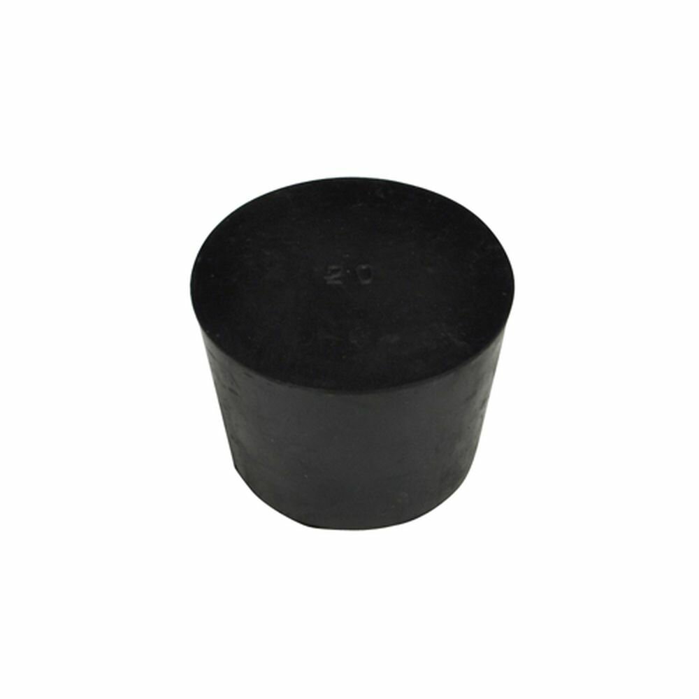 ゴム栓（天然ゴム栓）黒 101-50409（NO．9） 1個 コクゴ 24-7367-08