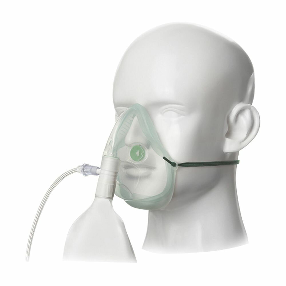 エコライト高濃度酸素マスク成人用 1181015（チューブツキ）24コ 1箱 日本メディカルネクスト 24-7560-00