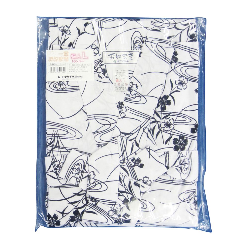 一重おねまき（婦人用） 007-70184（L） 1枚 イワツキ 24-5559-03