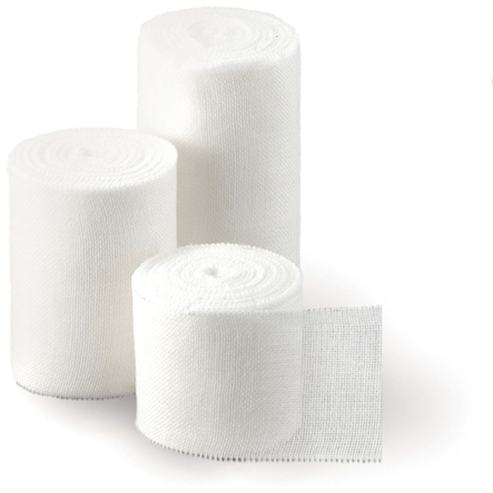 のびない包帯 3裂 NE-2853(10CMX9M)6カン 1箱 日本衛材 24-6812-00 固定用包帯 綿製 傷口保護 手術後ケア 応急処置用 非伸縮 医療用品 切り取り易い 滅菌済み 患部サポート