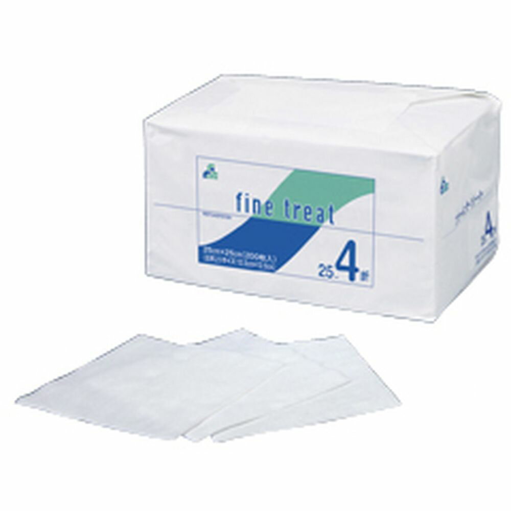 ファイントリート（15×15）4ツ折 542030120（200マイイリ） 1袋 エフスリィー 24-6816-05 医療用ガーゼ..