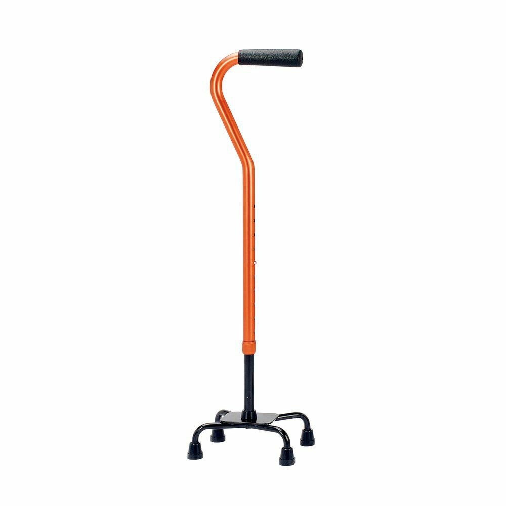 アルミ製4点支柱杖 AQ-30OR（オレンジ） 1本 マキテック 24-4688-01