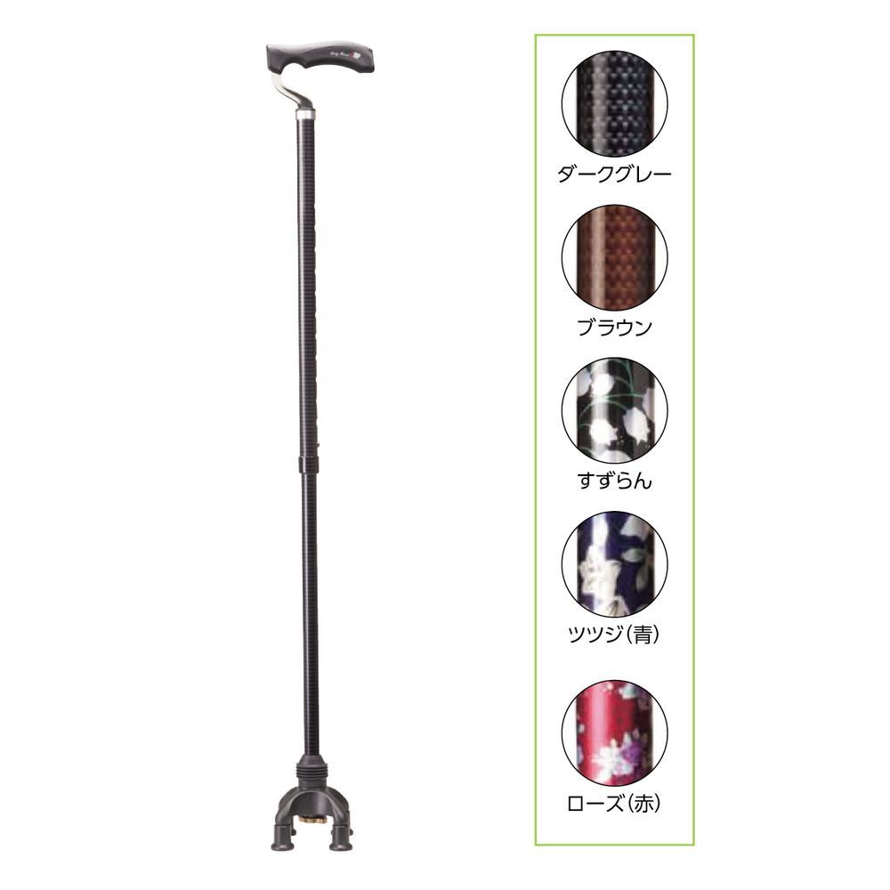 2Wayステッキ TW-0128（スズラン） 1本 ユーバ産業 24-7475-02