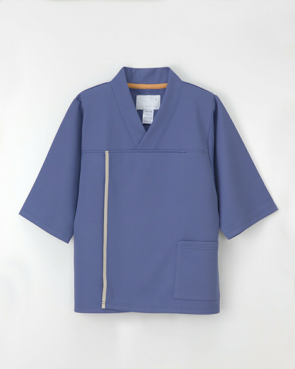 ナガイレーベン 検診衣上衣 LK-1436 サイズM ブルー