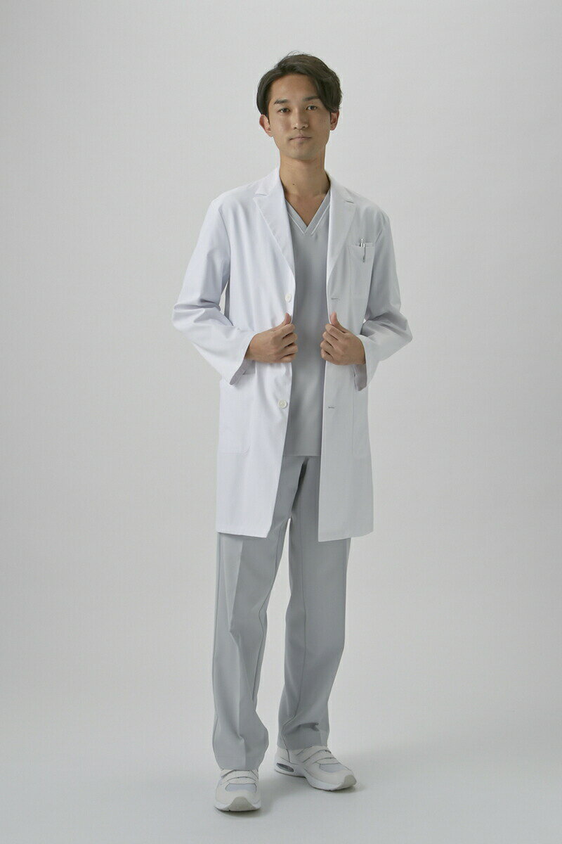 ドクターコート ショート丈 CO-6007 男性用 LL オンワード 白衣