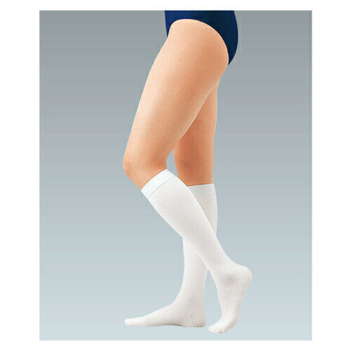 ●日本人体型データに基づいてサイズ設計された弾性ストッキング●足首部分は24hPa（18mmHg）の圧迫圧で、脚の形状に合わせた立体構造とSigel理論に基づいた圧迫圧と圧迫勾配設計により、臥床・安静時の静脈還流をサポートします。●ラテックスを一切使用しないソフトな肌触りで、快適な装着感を提供します。●膝下丈タイプで、下肢や腹部の手術で術野を阻害せず、汚れも気にせず使用できます。●モニターホールから血行状態が観察できます。●圧迫機能ストッキング・ソックス 弾性ストッキング ストッキング（医療用） 一般医療機器認証・承認・届出番号：13B1X00207000004松吉医科器械｜総合カタログ｜医療・介護・ドクター・ナース