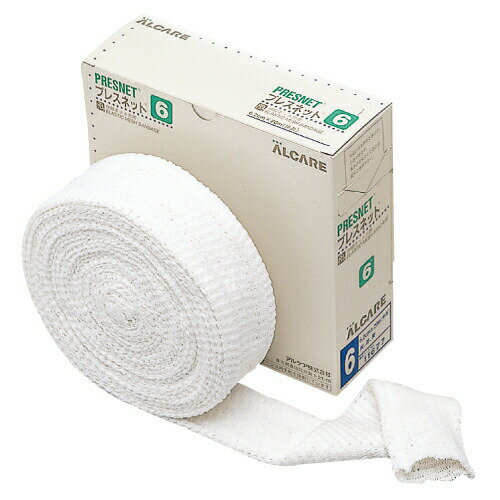 アルケア プレスネット(6号) 11677(1カンイリ) 圧迫包帯 サポートバンデージ 傷口保護 圧迫治療 衛生用品 応急処置 医療器具 手術後ケア スポーツサポート 病院用品