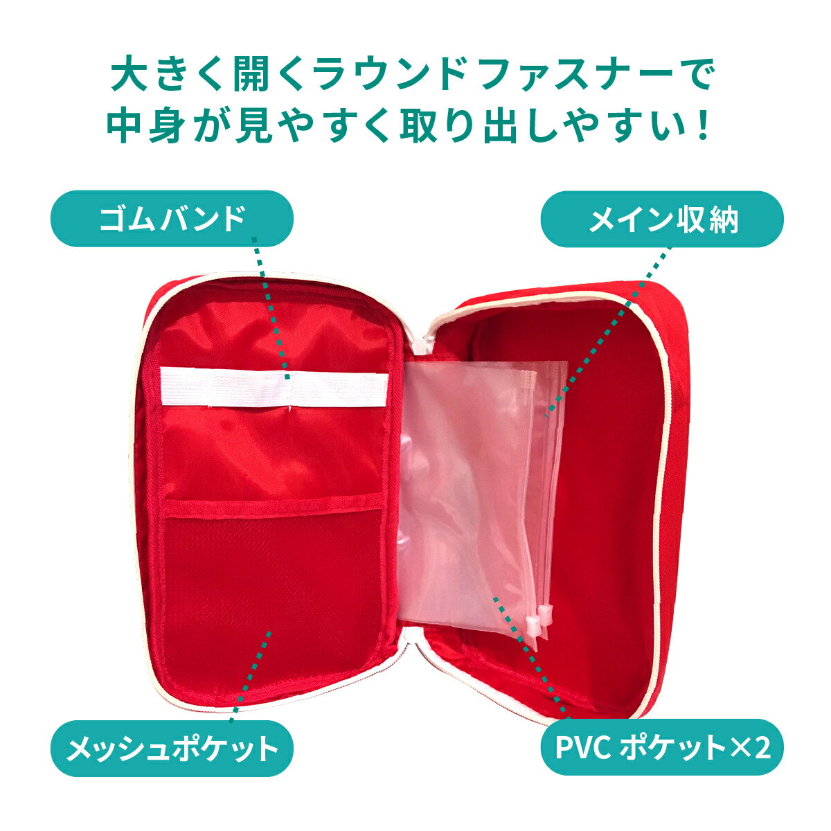 【送料無料】メディカルポーチ医療ポーチポーチ救急箱アウトドアスポーツサバゲートラベルポーチ旅行スポーツ海外ママさんバレーバンドエイドキャンプポイント消化