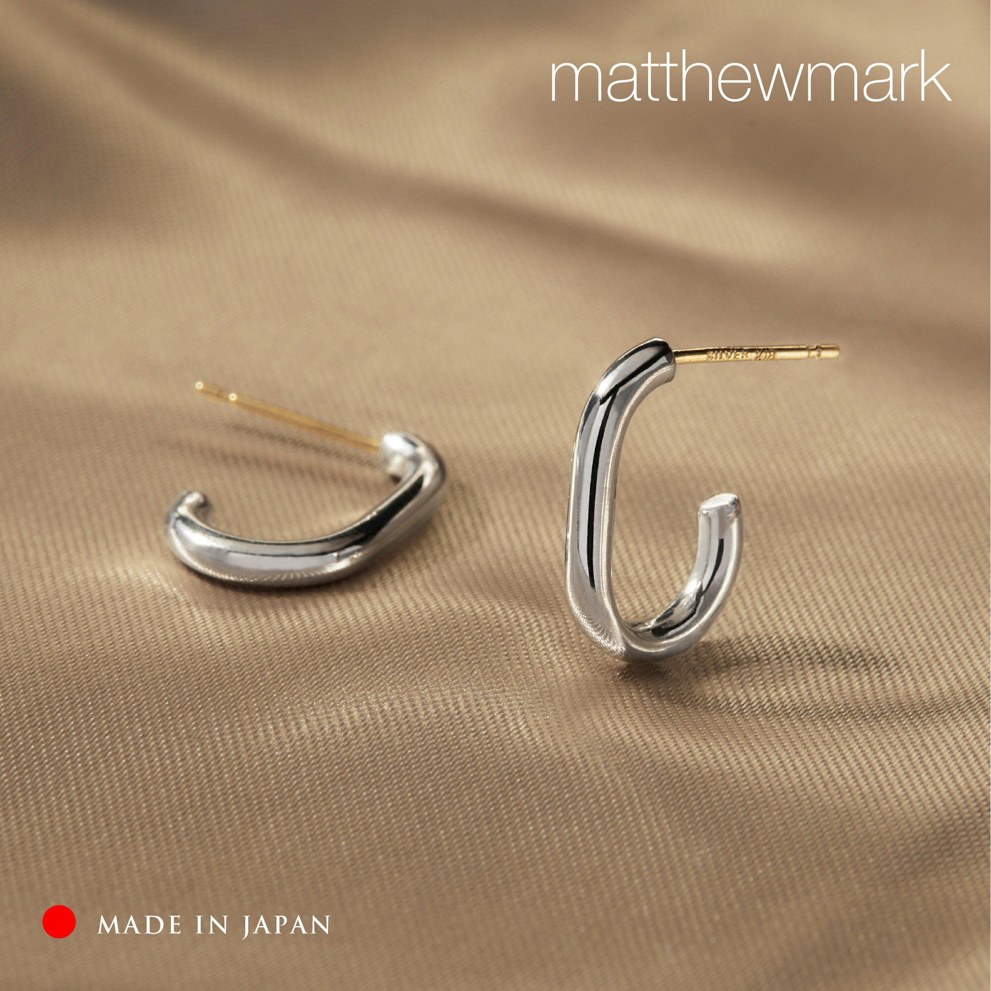 【バレンタイン20%OFFクーポン】 Uライン フープ ピアス 18金 日本製 レディース U字ピアス バイカラー ピアス K18 ゴールド シルバー 950 純ロジウム シンプル ピアス 18K 金属アレルギー 普段使い アクセサリー 40代 50代 誕生日 プレゼント ピアス ギフト おしゃれ