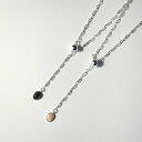 ストーン ネックレス レディース チェーンネックレス Y字 ラリエット シンプル ネックレス シルバー 普段使い アクセサリー ジュエリー ネックレス 誕生日プレゼント ギフト プレゼント おしゃれ プチプラ 大人 長さ調整 ネックレス アジャスター