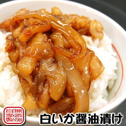 さかな屋自家製！白いかの醤油漬け【冷凍】75g（1人前）×5袋【国産（山陰浜坂産）】【添加物未使用】（シロイカ、白イカ、ケンサキイカ、剣先、烏賊、いか、漬け丼）