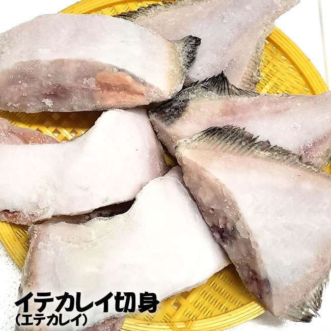 子持ちイテカレイ切身（冷凍）約1kg　（浜坂産）（いてかれい、えてかれい、エテカレイ、鰈）