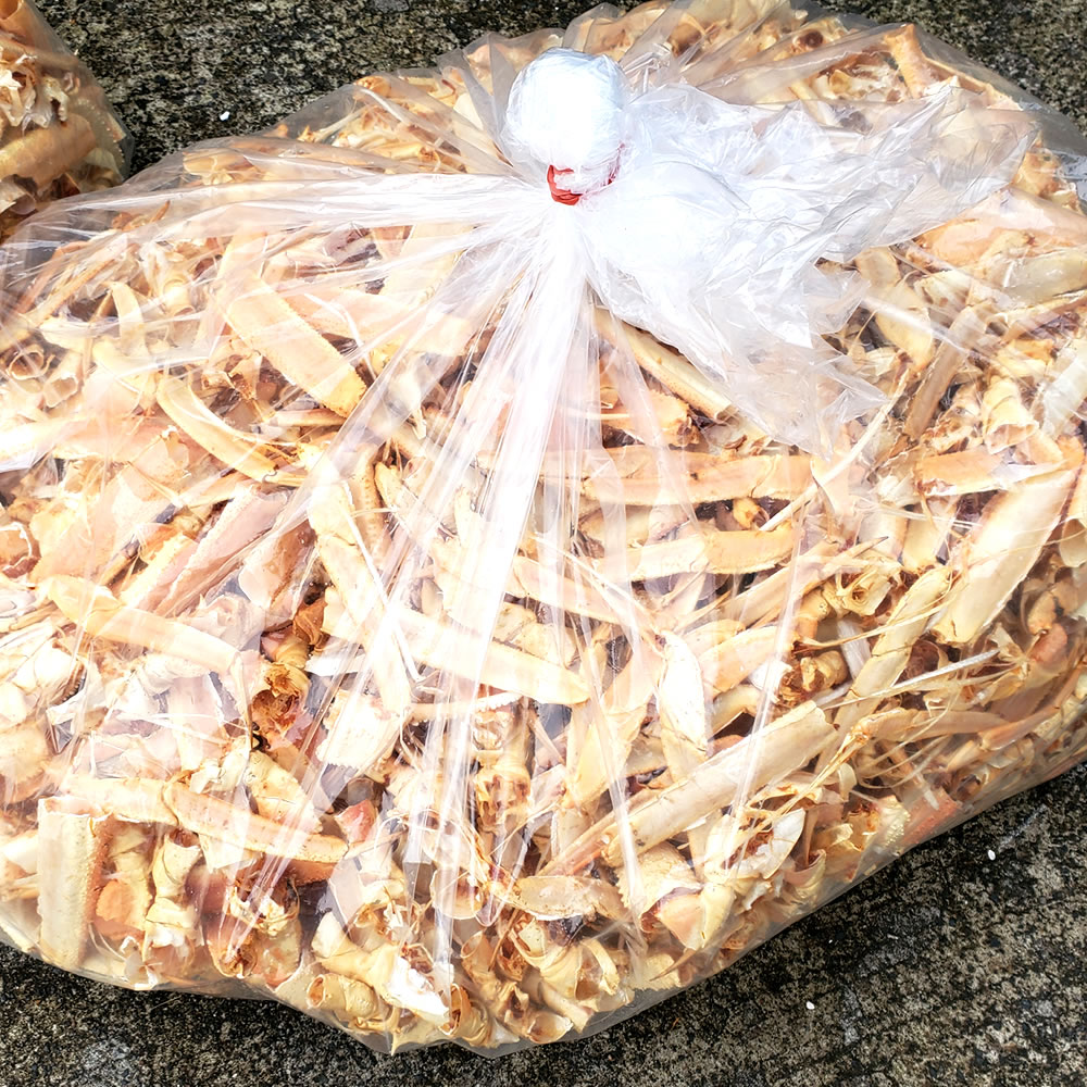 (送料無料)国内産 かに殻 3kg入 肥料用として 土壌改善 放線菌を増やしたい方に(カニ殻 農業 肥料)SDGs