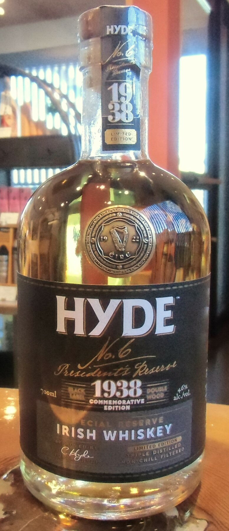 HYDE NO.6　PRESIDENT’S RESERVE　プレジデンツ リザーブスペシャル リザーブ シェリー カスク フィニッシュ