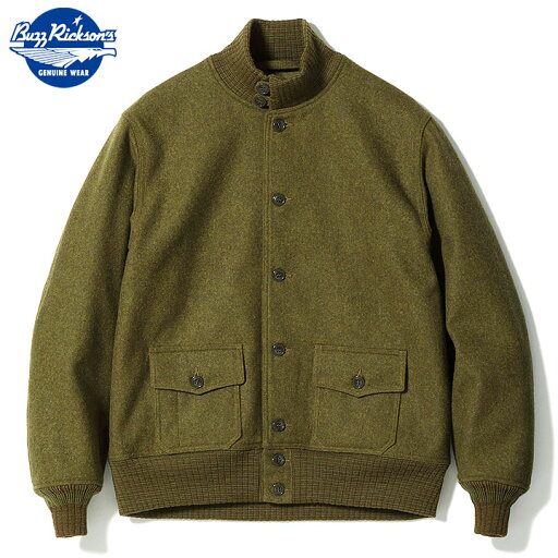 Aviation Associates Wool A-1 Jacket BR15589: Olive Aviation Associates Wool A-1 Jacket BR15589: Olive