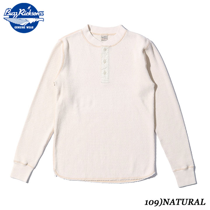 乐天商城 - BUZZ RICKSON'SバズリクソンズTHERMAL HENLEY NECK T-SHIRT サーマルStyle No.BR68130