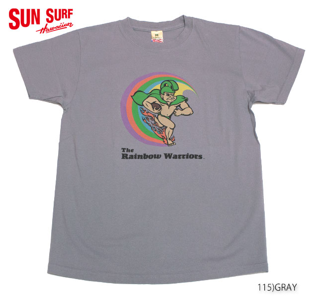 SUN SURF × University of hawaiiCREW NECK T-SHIRT"THE RAINBOW WARRIORS"Style No.SS77872