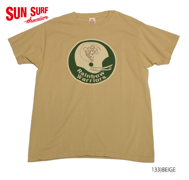 SUN SURF × University of hawaiiCREW NECK T-SHIRT"WARRIOUS HELMET"Style No.SS77874