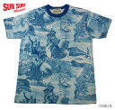 SUN SURFPICTURE MONOTONE PRINT T-SHIRT COCONUTTREE CLIMBER Style No.SS78203