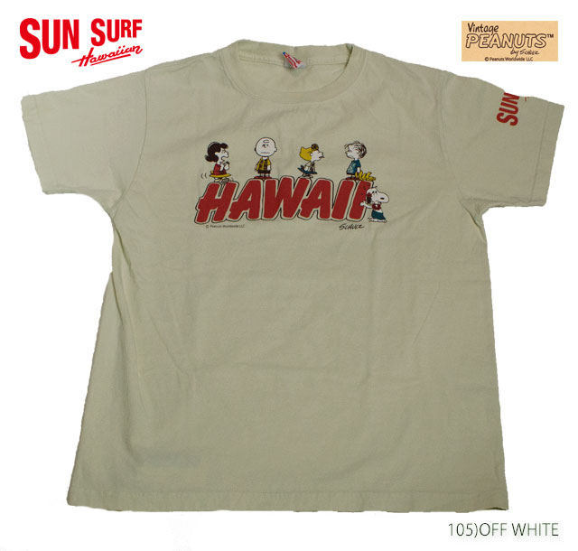 SUN SURF × PEANUTCREW NECK T-SHIRT