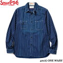 Sugar CaneFICTION ROMANCE8.5oz. WABASH STRIPEL/S WORK SHIRT No.SC25551