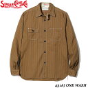 Sugar CaneFICTION ROMANCE8.5oz. BROWN WABASH STRIPEL/S WORK SHIRT No.SC28516