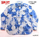 SUN SURFサンサーフ アロハシャツCOTTON FLANNELLONG SLEEVE WORK SHIRT"PINEAPPLE" Style No.SS28528