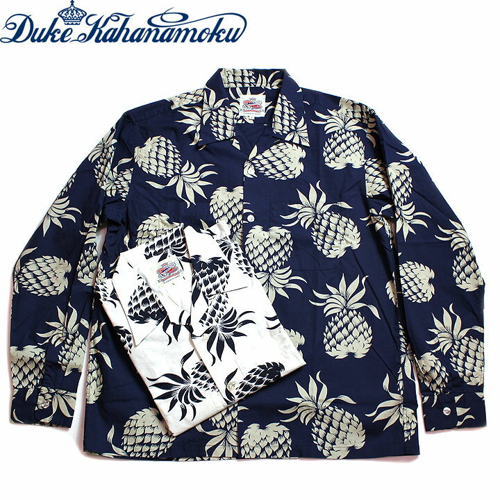 DUKEKAHANAMOKUCOTTONS/SOPENSHIRT"DUKE'SPINEAPPLE"StyleNo.DK37811