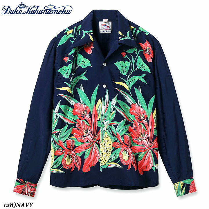 DUKE KAHANAMOKUSPECIAL EDITION“ORCHID AND PINEAPPLE”(LONG SLEEVE)No.DK29637（楽天・MAUNA KEA GALLERIES）