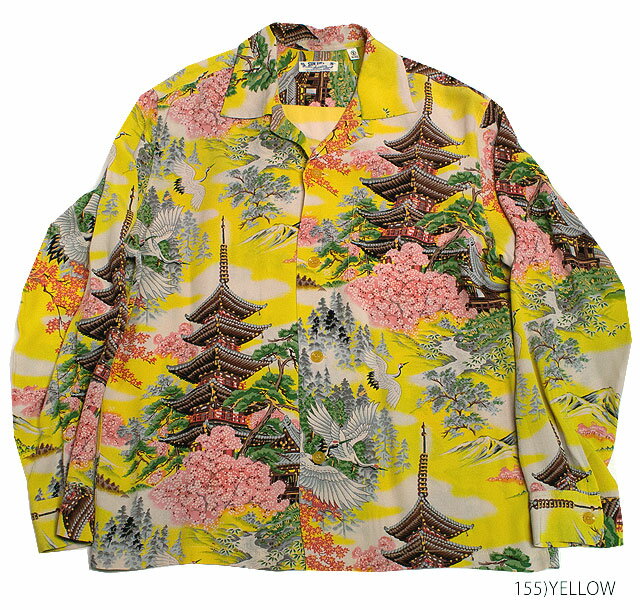 SUN SURF サンサーフ アロハシャツRAYON L/S"FIVE STORIED PAGODA"Style No.SS22141