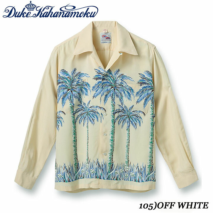 楽天MAUNA KEA GALLERIESDUKE KAHANAMOKUSPECIAL EDITIONRAYON L/S“PALM TREE”Style No.DK28816