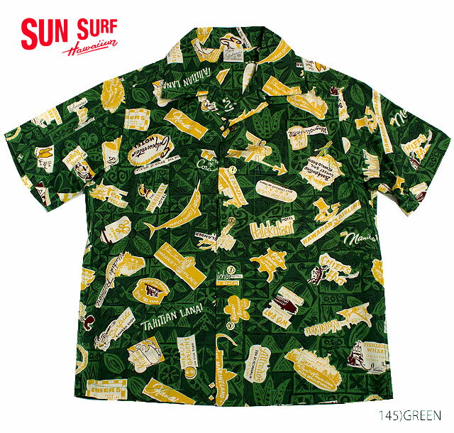 SUN SURF サンサーフ アロハシャツCOTTON S/S SPECIAL EDITION SHAHEEN 039 S OF HONOLULU BRAND NAME TAPA Style No.SS32300