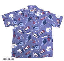 SUNSURFbyMaskedMarvelサンサーフアロハシャツCOTTONS/SSEERSUCKEROPENSHIRT"UNDERTHESEA"StyleNo.SS37921