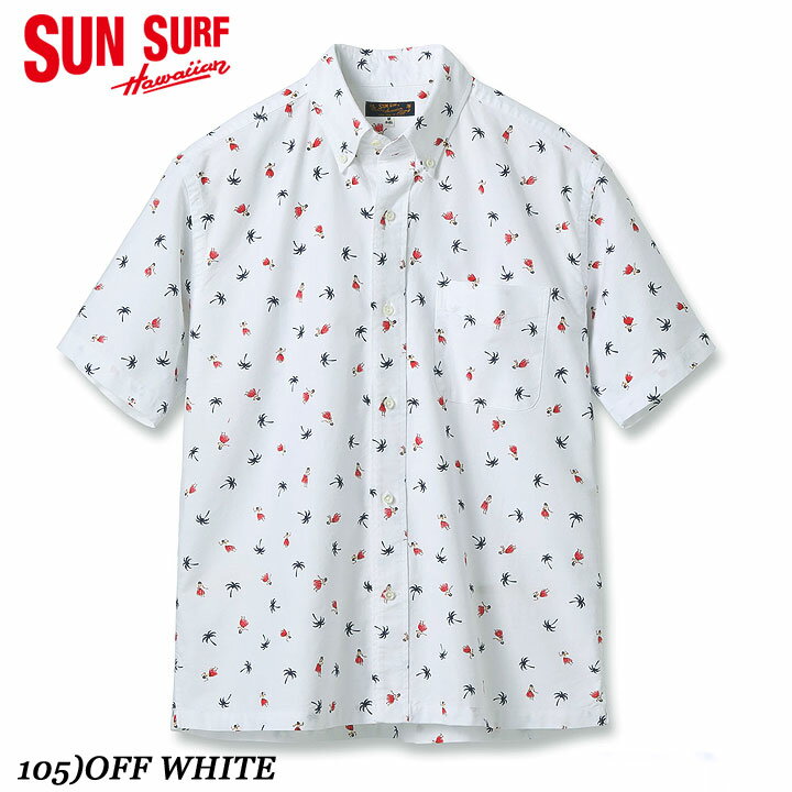 SUN SURFCOTTON OXFORDB.D. SHIRT“HULA DANCER” SS392