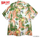 SUN SURF サンサーフ アロハシャツRAYON S/S"SNOWY HERON"Style No.SS33883