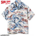 SUN SURFRAYON S/S 2025HAWAIIAN SHIRT “SCENERY OF JAPAN”No.SS39422