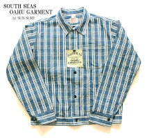 SOUTHSEASOAHUGARMENT"10.25ozPALAKACHECKWORKBLOUSE"StyleNo.SS14058
