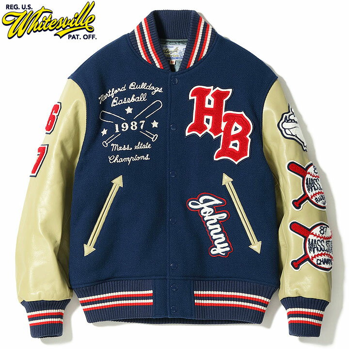 楽天市場】スタジャン ホワイツビル(サイズ(S/M/L)S)の通販 楽天市場】スタジャン ホワイツビル(サイズ(S/M/L)S)の通販