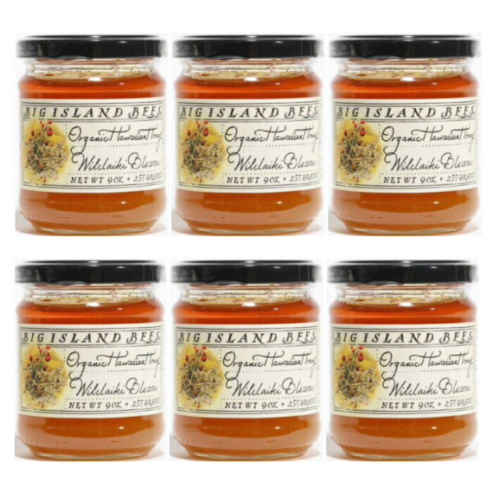 生蜂蜜 6個セット ハワイお土産 生はちみつ・非加熱・オーガニック 蜂蜜 はちみつ ハワイ　オーガニック　生はちみつ※なので、この機会に他の商品と同梱でもお買い求め下さいね(^^）