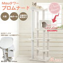 【スペシャルプライス28,600円→22800円】キャットタワー 据え置き 大型猫 ハンモック取付可 スリム 省スペース 多頭飼い 子猫 高さ163cm 爪とぎ...