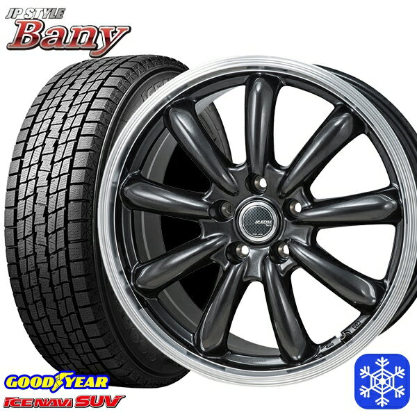 【新品 スタッドレス1台分4本セット】 215/70R16 100Q デリカD5 2022〜2023年製 グッドイヤー アイスナビSUV MONZA JPスタイル バーニー 16インチ 6.5J 5H114.3