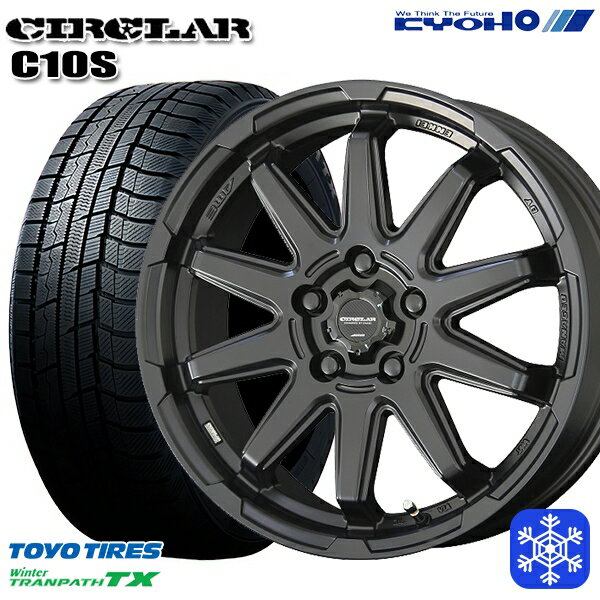 【新品 スタッドレス1台分4本セット】 215/60R16 ヤリスクロス ヴェゼル 2023〜2024年製 トーヨー ウィンタートランパス TX KYOHO サーキュラー C10S MB 16インチ 6.5J 5H114.3